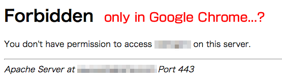 403 Forbidden. Denied Chrome. Forbidden you don't have permission to access this resource..